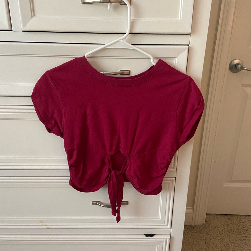 Urban Outfitters Red Crop Top